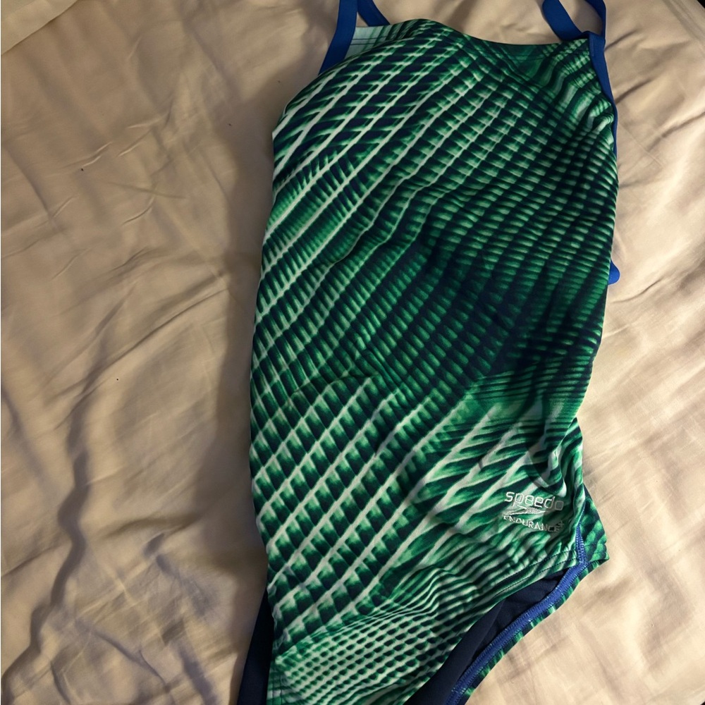 Speedo bathing suit.